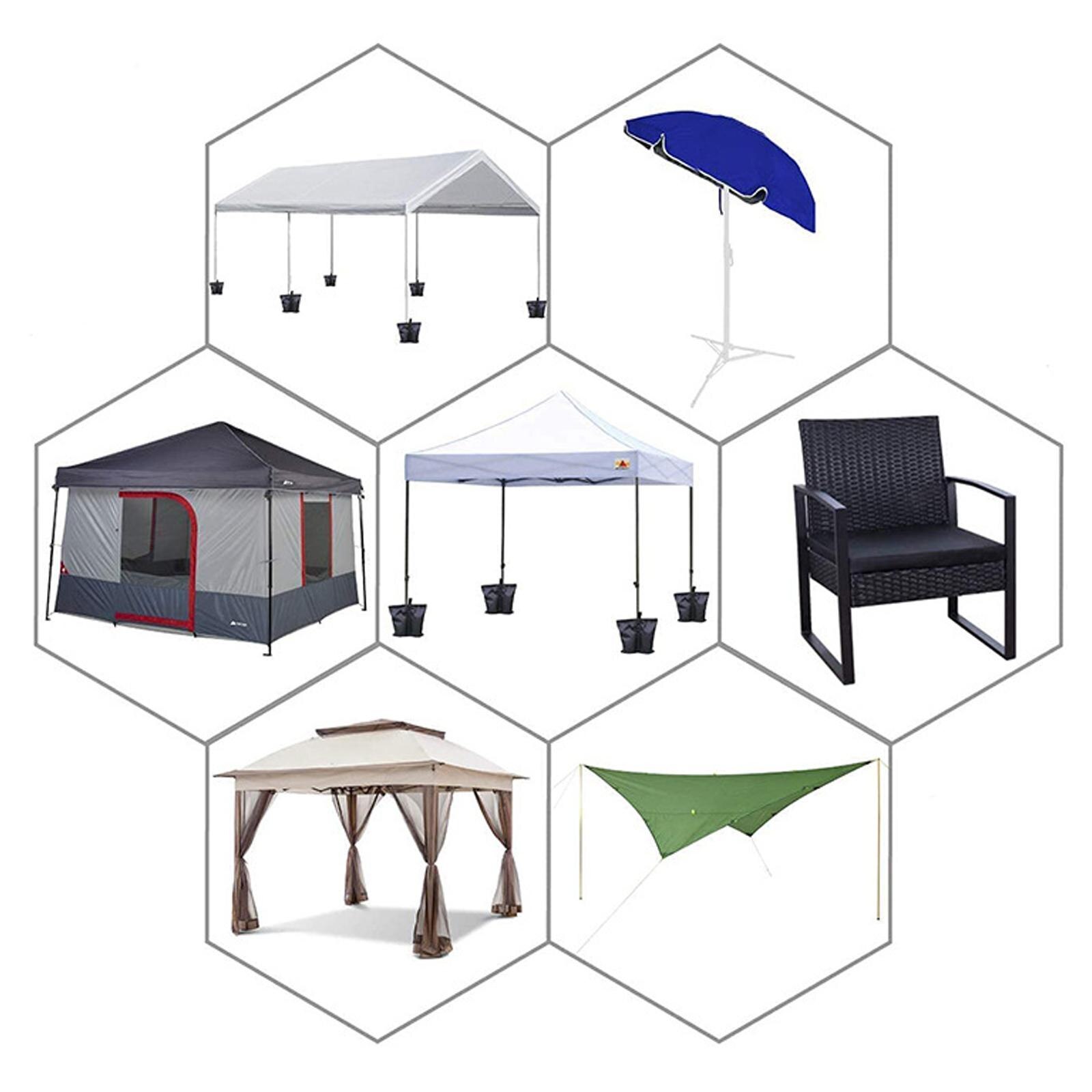 Cheap Goat Tents 4pcs Canopy Sand Bag Outdoor Camping Tent Sand Bag Windproof Tent Weights Sandbag Oxford 800d Legging Accessories Fixing Sa W5v6   